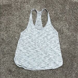 Lululemon Gray white Women's Racerback Tank Top no size tag fits like a medium